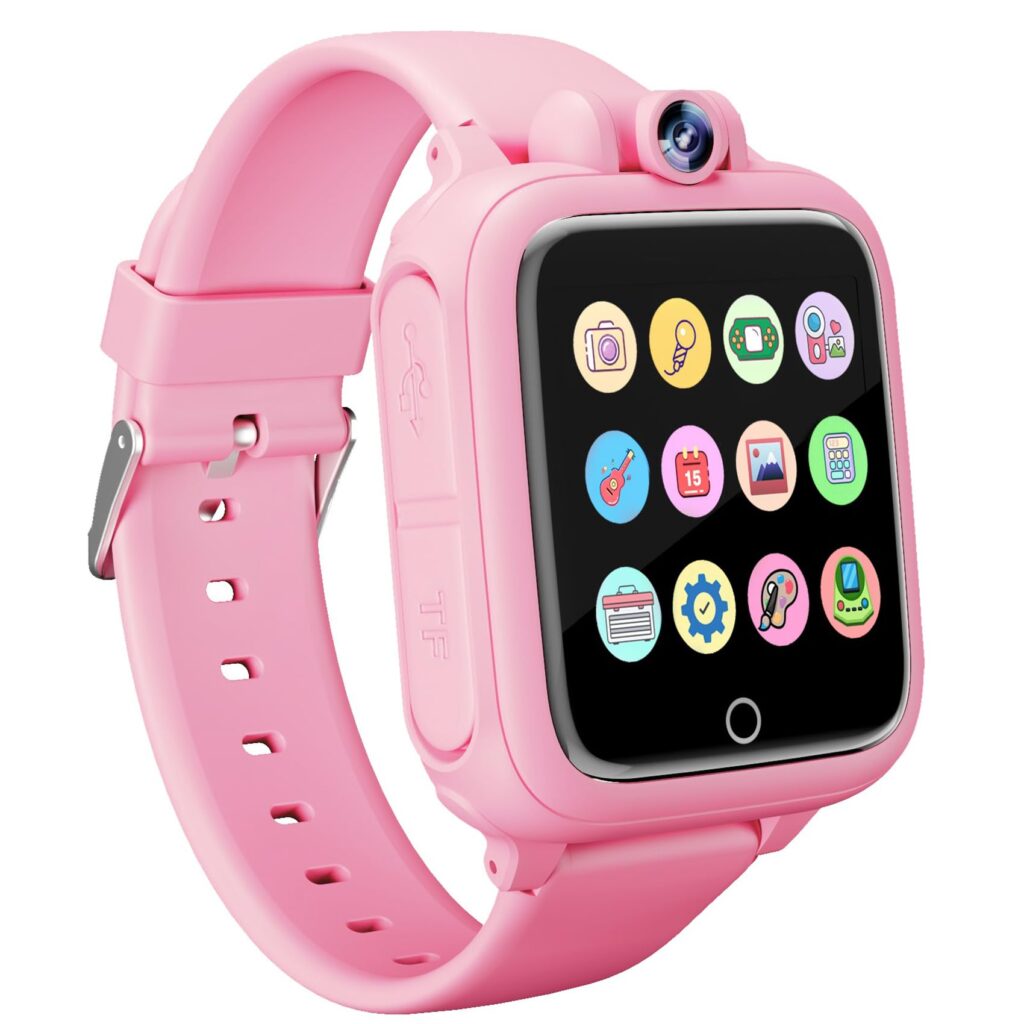 Umblue Reloj Inteligente Niños, Smartwatch Niña 3 4 5 6 7 8 9 10 11 12 años, Regalo Niña 3-12 años con 14 Juegos, Cámara Giratoria de 90°, Despertador y HD Pantalla Táctil, Regalos para Niños y Niñas