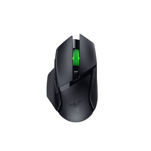 Razer Basilisk V3 X HyperSpeed Mouse inalámbrico para juegos: batería de hasta 285 horas – Sensor óptico de 18K – Interruptores mecánicos – Chroma RGB – 9 controles programables – Negro